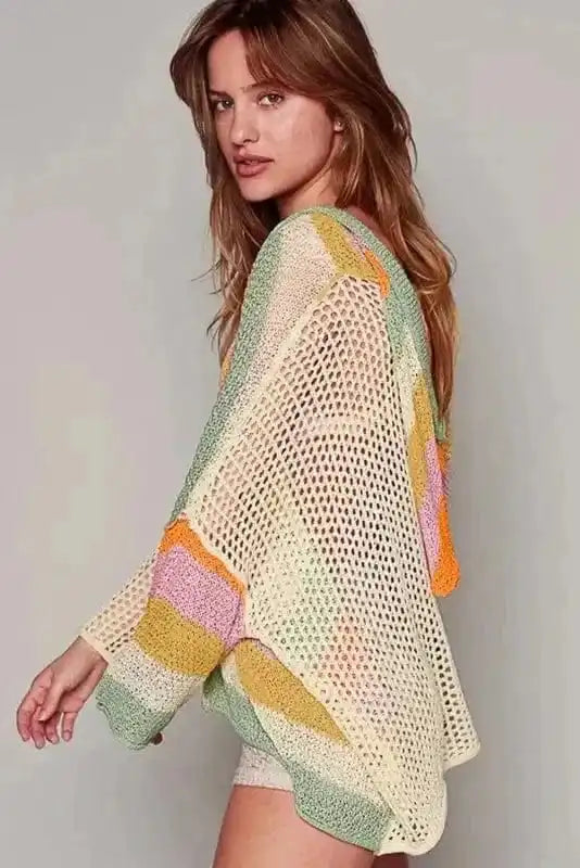 Plus Size Sweaters Hooded Harmony Pointelle Sweater