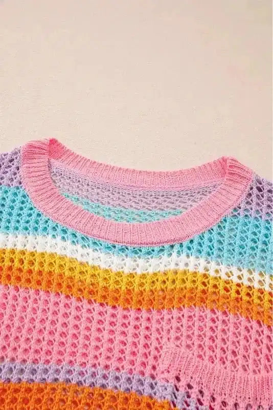 Plus Size Sweaters Open Knit Plus Sweater