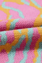 Plus Size Sweaters Plus-Size Pink Leopard Sweater