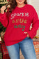 Plus Size Sweaters Plus Size Red Sparkle Tinsel Sweater