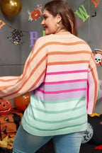 Plus Size Sweaters Plus-Size Stripe Harmony Sweater