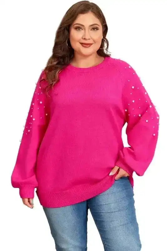 Plus Size Sweaters Strawberry Blush Plus Size Sweater