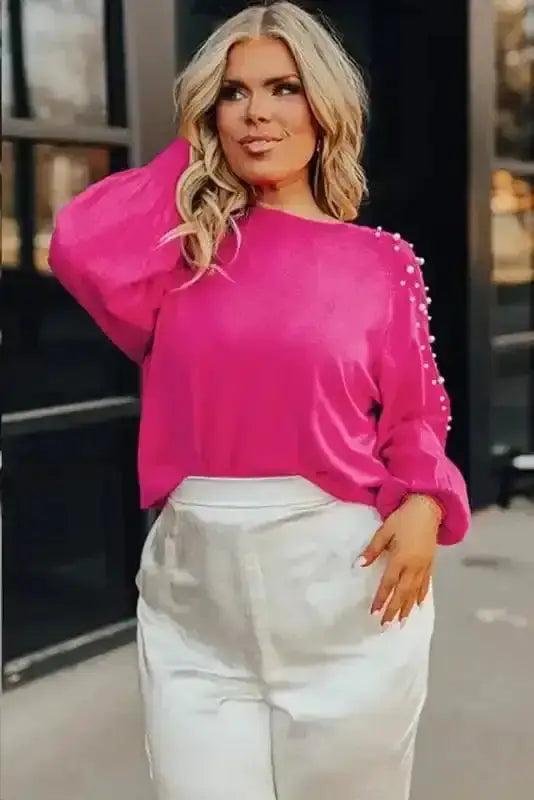 Plus Size Sweaters Strawberry Blush Plus Size Sweater