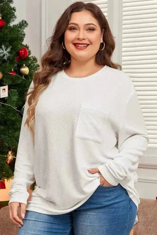 Plus Size Sweatshirts ComfyContours Longline Tee