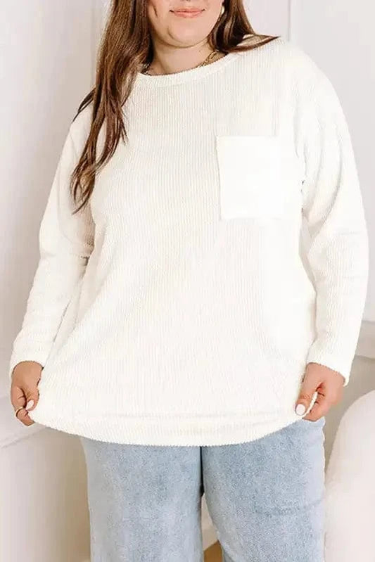 Plus Size Sweatshirts ComfyContours Longline Tee