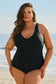 Plus Size Swimwear Elegant Black Swimsuit - Plus Size