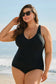 Plus Size Swimwear Elegant Black Swimsuit - Plus Size