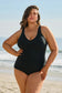 Plus Size Swimwear Elegant Black Swimsuit - Plus Size
