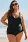 Plus Size Swimwear Elegant Black Swimsuit - Plus Size