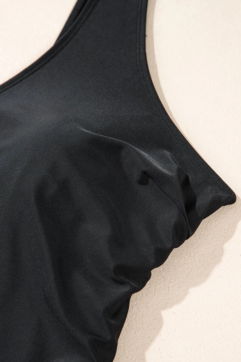 Plus Size Swimwear Elegant Black Swimsuit - Plus Size