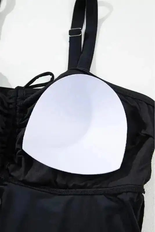 Plus Size Swimwear Geometric Glam Tankini - Plus Size