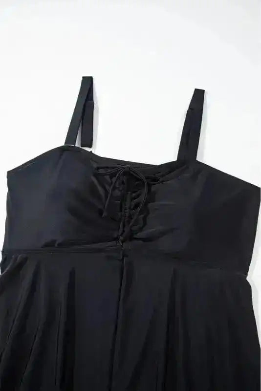 Plus Size Swimwear Geometric Glam Tankini - Plus Size