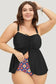 Plus Size Swimwear Geometric Glam Tankini - Plus Size