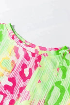 Plus Size T-Shirts Chromatic Cat Knit Top