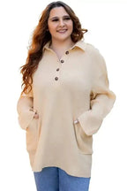 Plus Size Tunics SnugFit Thermal Henley Top