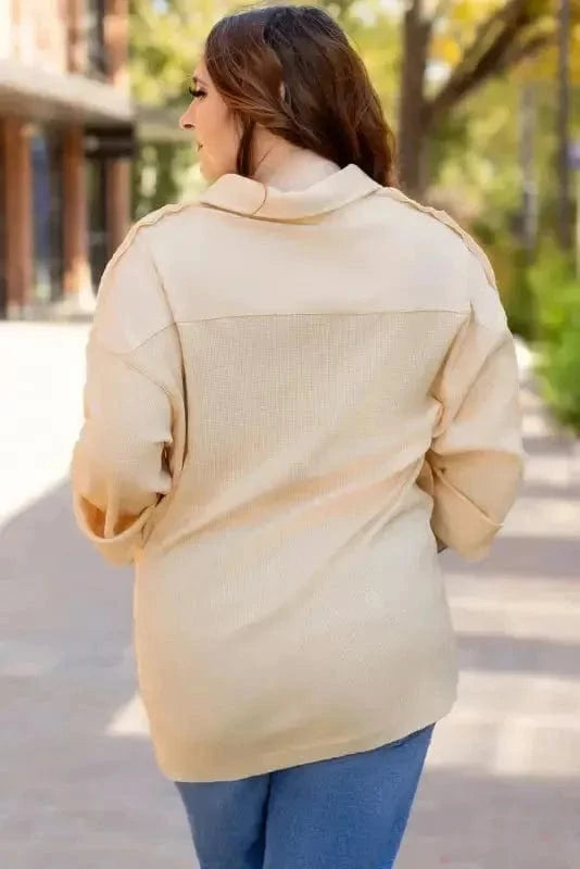 Plus Size Tunics SnugFit Thermal Henley Top