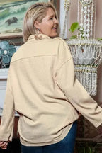 Plus Size Tunics SnugFit Thermal Henley Top