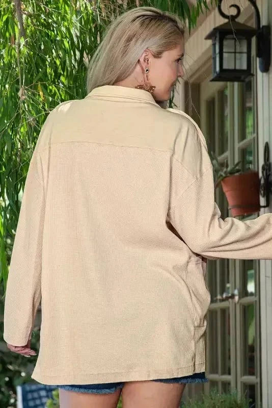 Plus Size Tunics SnugFit Thermal Henley Top