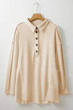 Plus Size Tunics SnugFit Thermal Henley Top