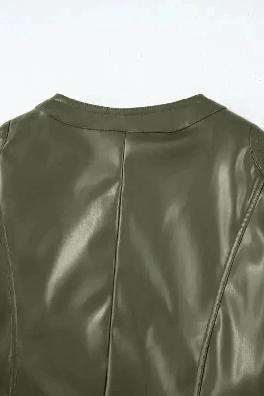 PU Leather Jackets FlightLine Faux Leather Jacket
