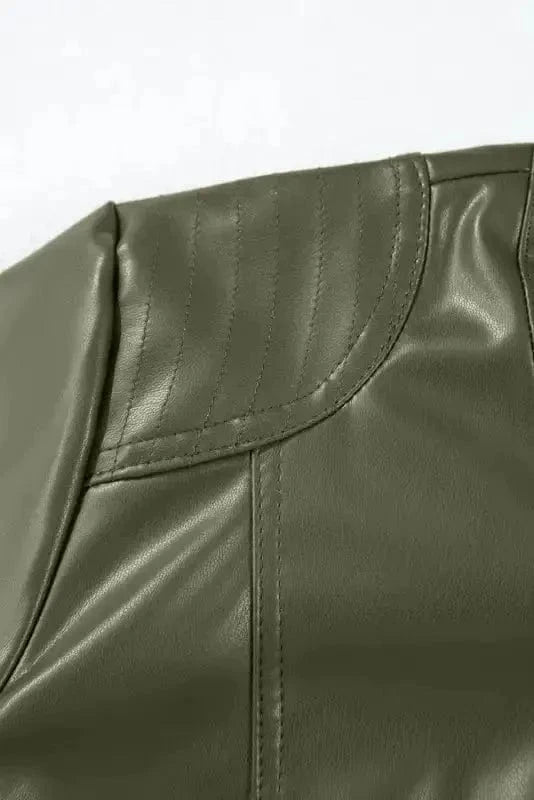 PU Leather Jackets FlightLine Faux Leather Jacket