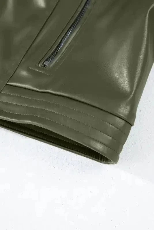 PU Leather Jackets FlightLine Faux Leather Jacket