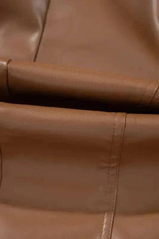 PU Leather Jackets SleekStreet Faux Leather Jacket