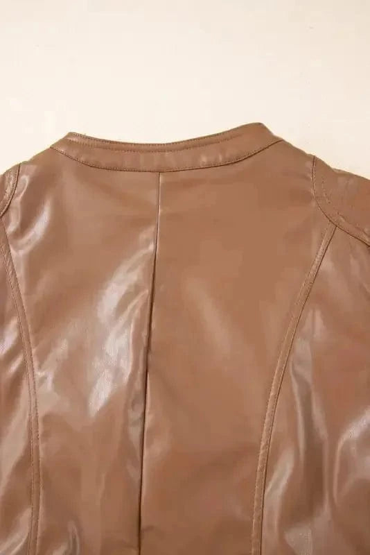 PU Leather Jackets SleekStreet Faux Leather Jacket