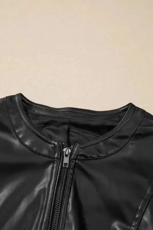 PU Leather Jackets SleekStreet Faux Leather Jacket