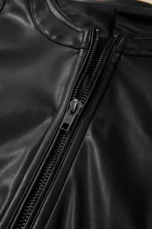 PU Leather Jackets SleekStreet Faux Leather Jacket
