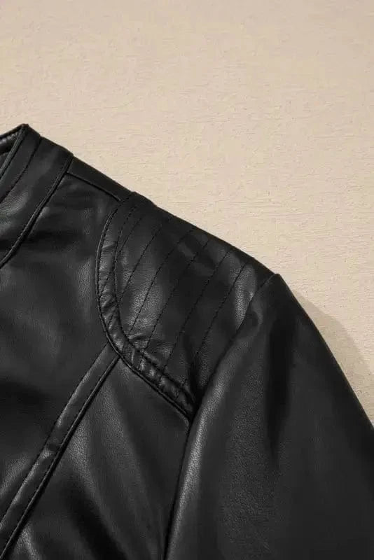 PU Leather Jackets SleekStreet Faux Leather Jacket