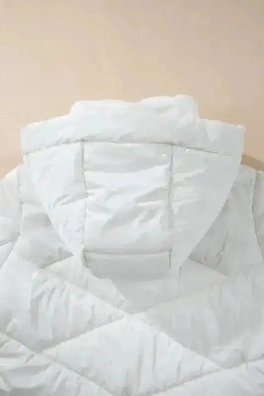 Puffer Jackets ArcticShield White Quilted Puffer Jacket – Stay Warm in Style