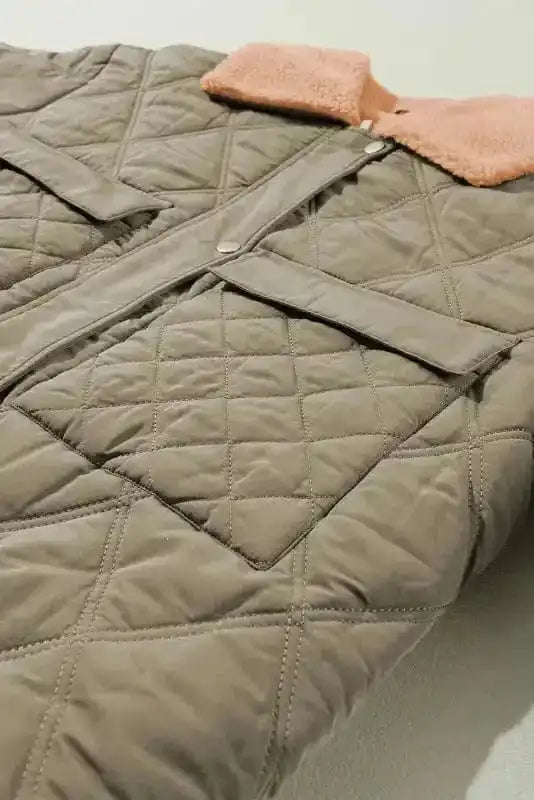 Puffer Jackets Teddy Quilted Puffer Jacket
