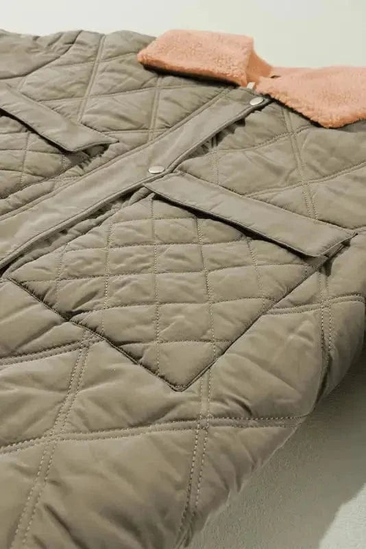 Puffer Jackets Teddy Quilted Puffer Jacket