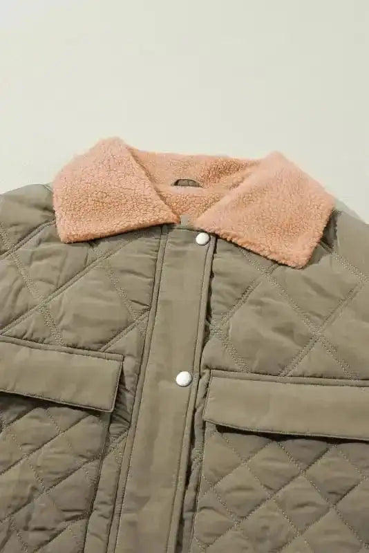 Puffer Jackets Teddy Quilted Puffer Jacket