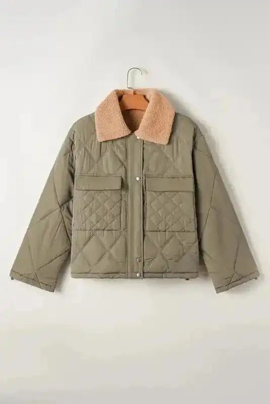 Puffer Jackets Teddy Quilted Puffer Jacket