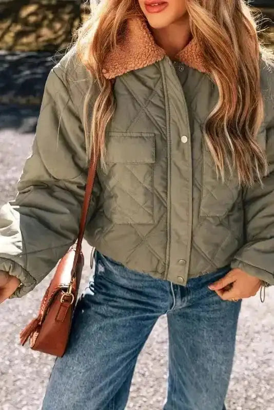 Puffer Jackets Teddy Quilted Puffer Jacket
