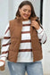 Puffer Vests Corduroy Stand Neck Puffer Vest