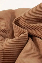 Puffer Vests Corduroy Stand Neck Puffer Vest