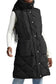 Puffer Vests Longline Quilted Puffer Vest - Stand Collar