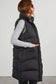 Puffer Vests Windproof Longline Puffer Vest - Black