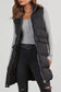 Puffer Vests Windproof Longline Puffer Vest - Black