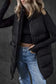 Puffer Vests Windproof Longline Puffer Vest - Black