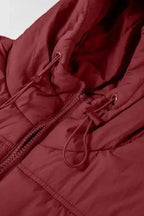 Puffer Vests Zip-up Hooded Puffer Vest