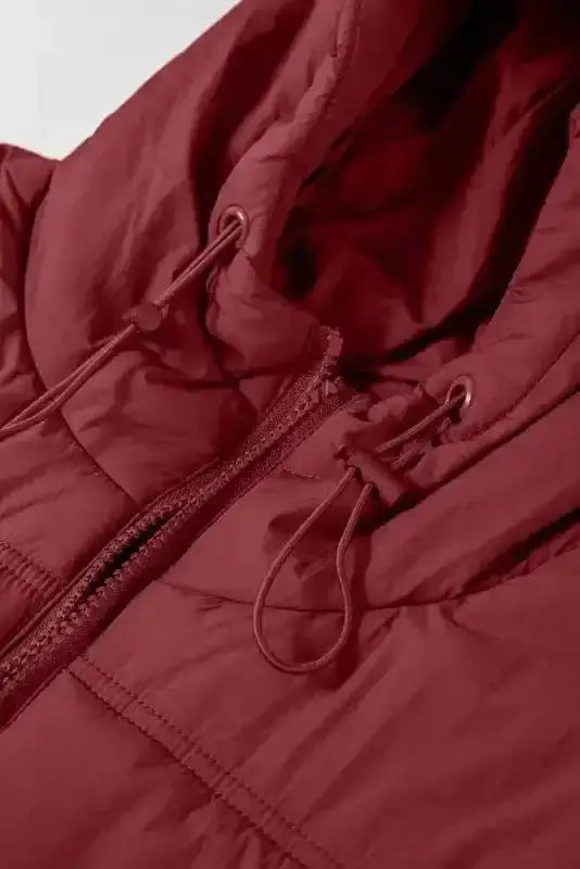 Puffer Vests Zip-up Hooded Puffer Vest