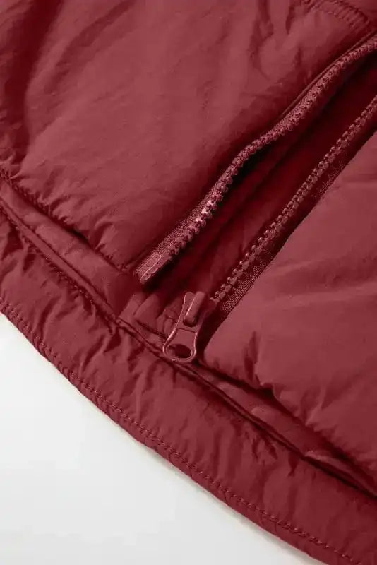 Puffer Vests Zip-up Hooded Puffer Vest