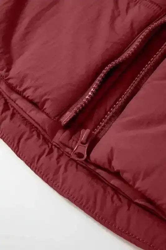 Puffer Vests Zip-up Hooded Puffer Vest