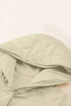 Quilted Coats Quilted Snap Hooded Jacket