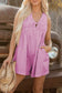 Rompers Bonbon Denim Pleat Romper