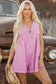 Rompers Bonbon Denim Pleat Romper